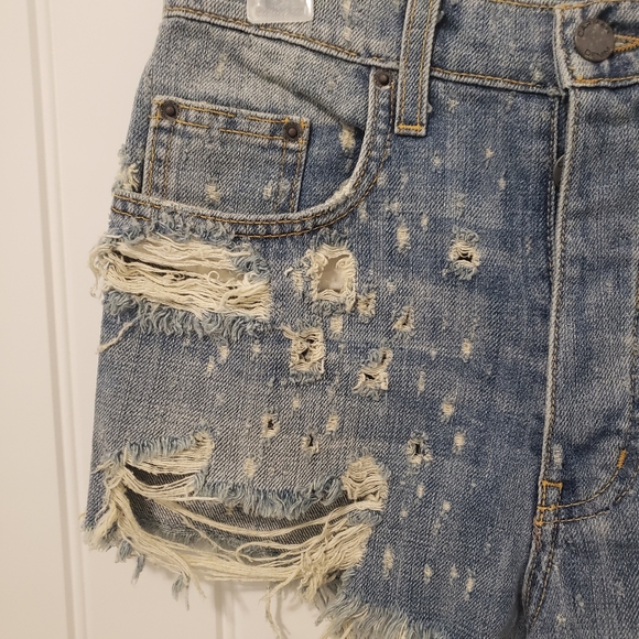 Carmer Denim Titania Bottom Fly High Rise Short Size 26 - Picture 2 of 11